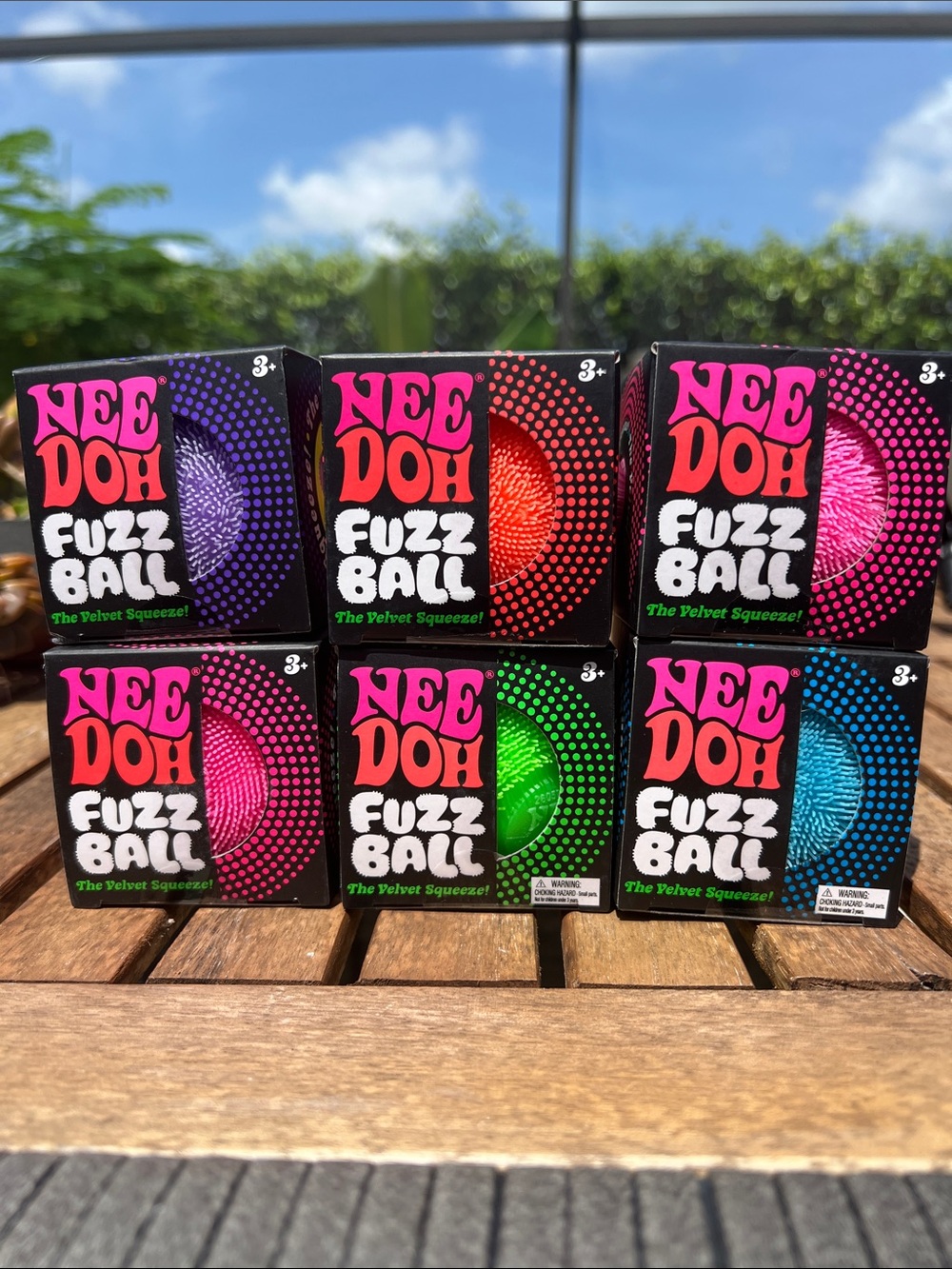 **AUTHENTIC** NeeDoh Fuzz Ball Collection! ALL 6 FUZZBALLS!